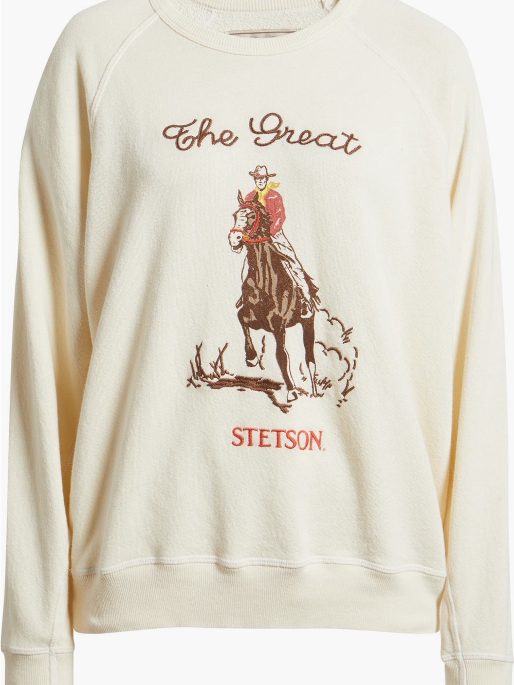 NWT The Great & Stetson The College Sweatshirt - Picture 4 of 7